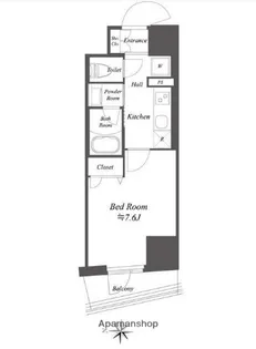 東京都江東区亀戸7丁目【マンション】の間取り