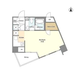 エムジー目黒駅前【9階】の間取り