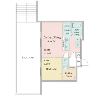 LIVEFLAT学芸大学【1階】の間取り