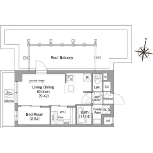 コンフォリア南品川【3階】の間取り