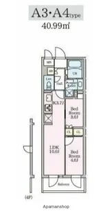 リビオメゾン大岡山【4階】の間取り