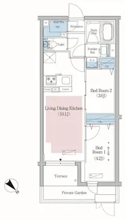 アーバネックス文京小石川【1階】の間取り
