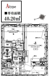 レピュア目黒本町レジデンス【1階】の間取り