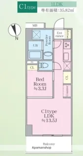 SUNBRIGHT OGIKUBO【6階】の間取り