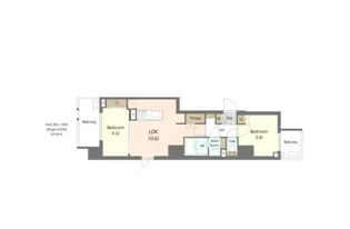 SーRESIDENCE浅草DIVERSE【3階】の間取り