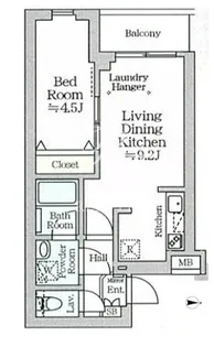 アイルグランデ品川【2階】の間取り