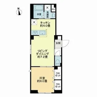 ルミケオ大手町【1階】の間取り