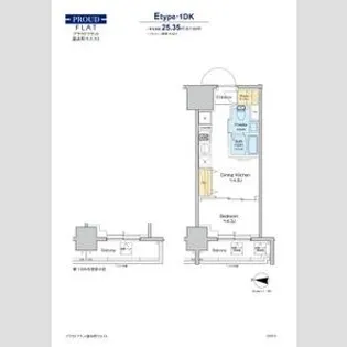 プラウドフラット錦糸町ウエスト【12階】の間取り