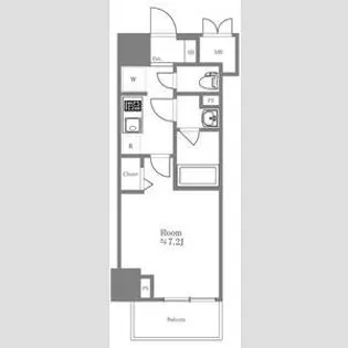 ハーモニーレジデンス浅草002【9階】の間取り