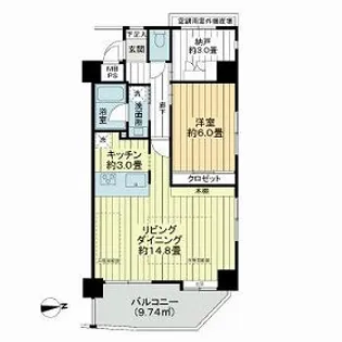 ライオンズガーデン東大島【5階】の間取り