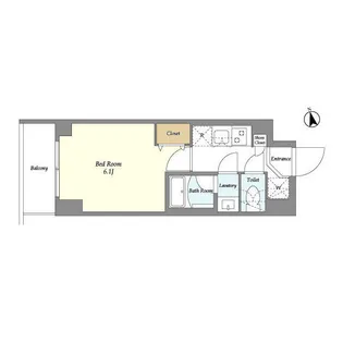 AUGUSTA RESIDENCE大森【6階】の間取り