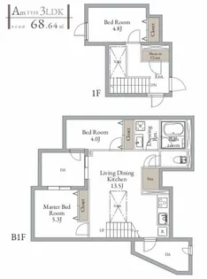 LIVEFLAT西荻窪【1階】の間取り