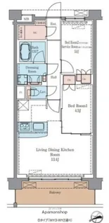 東京都墨田区立花6丁目【マンション】の間取り