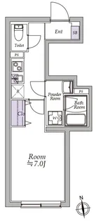 東京都中野区大和町3丁目【マンション】の間取り