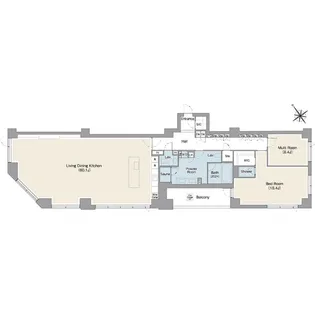 プレステージレジデンス白金台【1階】の間取り