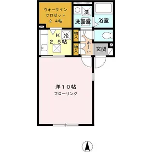アメジスト西蒲田【1階】の間取り