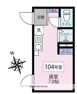 東京都世田谷区世田谷4丁目【アパート】の間取り
