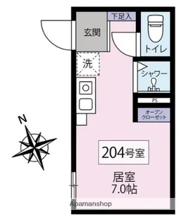東京都世田谷区世田谷4丁目【アパート】の間取り
