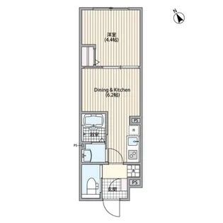 エルファーロ三軒茶屋Ⅵ【1階】の間取り