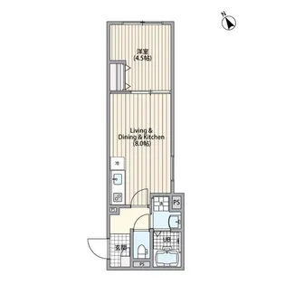 エルファーロ三軒茶屋Ⅵ【1階】の間取り