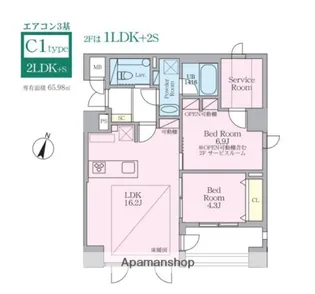 SELENE御殿山【2階】の間取り