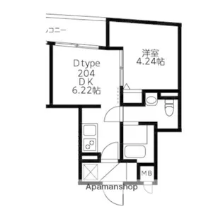 U RESIDENCE武蔵小山【-1階】の間取り