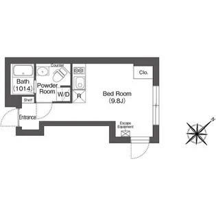 エスタート大井町テラス【4階】の間取り