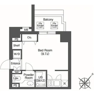 ユーレジデンス高輪台【12階】の間取り