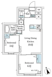 CREATIF駒澤大学前【1階】の間取り