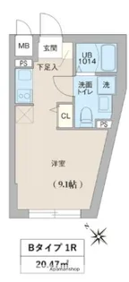 クリオ ラモード目黒洗足【3階】の間取り