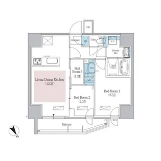 アーバネックス浅草橋フロント【2階】の間取り