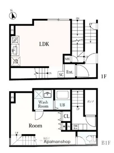 THE VERTEX碑文谷【1階】の間取り