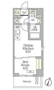 AIFLAT明大前【2階】の間取り