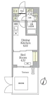 AIFLAT明大前【1階】の間取り