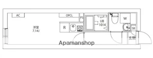 AXIA M−CITY武蔵小山【1階】の間取り