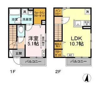 きりさとK【1階】の間取り
