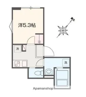 フロンティア大崎【1階】の間取り