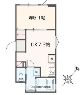フロンティア大崎【2階】の間取り
