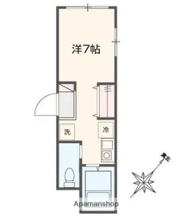 フロンティア大崎【3階】の間取り