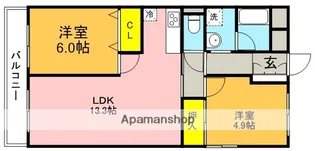 ソーワ豪徳寺マンション【5階】の間取り