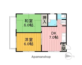 ヴァンテアン【1階】の間取り