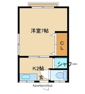 東京都武蔵野市西久保3丁目【アパート】の間取り