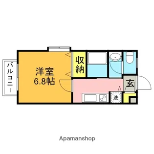 フラットウェルⅡ【1階】の間取り