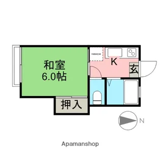 パインハイツⅡ【2階】の間取り