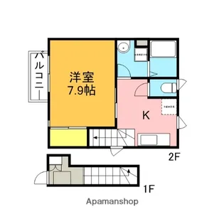 パールフリント【2階】の間取り