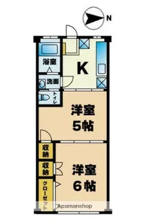 メゾンリーヴル【1階】の間取り