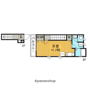 レフィナード【2階】の間取り