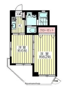 サンシティ東名【1階】の間取り