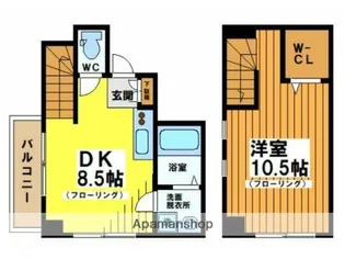 レジデンスミヤビ【2階】の間取り