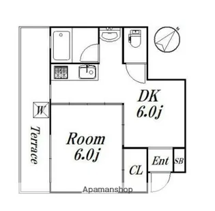 プルミエ荻窪【1階】の間取り